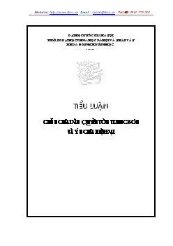 Tiểu luận Chủ nghĩa dân quyền Tôn Trung Sơn và ý nghĩa hiện đại
