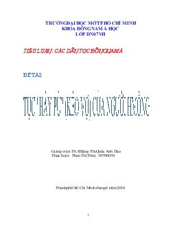 Tiểu luận Tục 