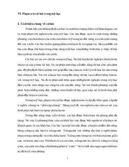 Tiểu luận Về Phạm trù cái hài trong mỹ học
