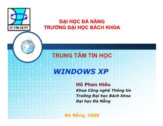 Bài giảng Windows XP