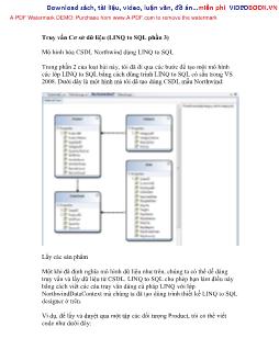 Giáo trình LINQ to SQL - Truy vấn Cơ sở dữ liệu