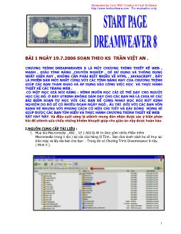 Học Dreamweaver 8