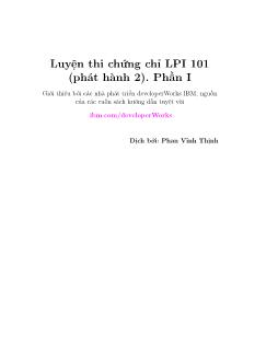 Luyện thi chứng chỉ LPI 101