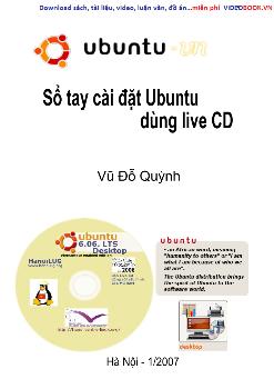Sổ tay cài đặt Ubuntu từ live CD