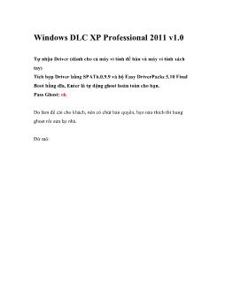 Windows DLC XP Professional 2011 v1.0