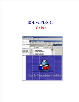 Giáo trình Oracle cơ bản - SQL và PL/SQ