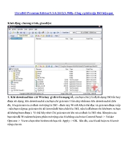 UltraISO Premium Edition 9.3.0.2612(3.3MB) - Công cụ biên tập ISO hiệu quả
