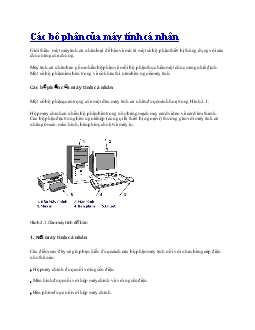 Các bộ phận của máy tính cá nhân