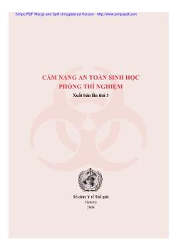 Cẩm nang an toàn sinh học phòng thí nghiệm