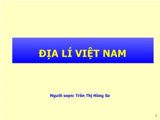 Đặc điểm kinh tế - xã hội Việt Nam