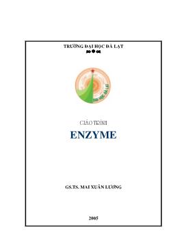 Giáo trình Enzyme - Đại học Đà Lạt