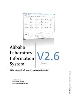 Giới thiệu về phần mềm kết nối máy xét nghiệm Alibaba LIS