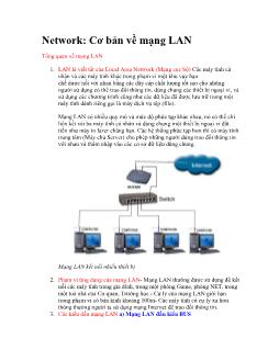 Network: Cơ bản về mạng LAN