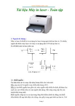 Tài liệu toàn tập Máy in laser