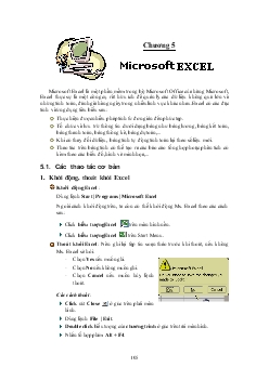 Bài giảng về Microsoft Excel