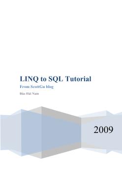 Giáo trình LINQ to SQL Tutorial