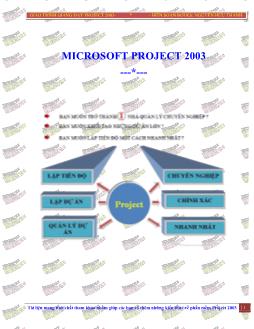 Giáo trình Microsoft project 2003