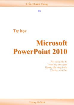 Giáo trình Tự học Microsoft PowerPoint 2010 - Phần 1