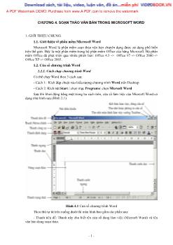 Hướng dẫn soạn thảo văn bản trong Microsoft Word