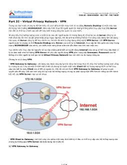 Tìm hiểu về Virtual Privacy Network - VPN