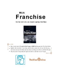Ebook Mua franchise - Cơ hội mới cho các doanh nghiệp Việt Nam