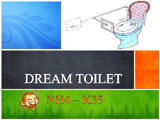 Đề tài Marketing sản phẩm Dream toilet