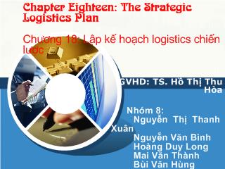 Bài giảng Lập kế hoạch logistics chiến lược