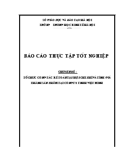 Báo cáo Tổ chức công tác kế toán tập hợp chi phí và tính giá thành sản phẩm tại công ty TNHH Việt Minh