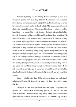 Chuyên đề Giải pháp nâng cao hiệu quả sử dụng vốn tại Công ty cổ phần xây dựng 79