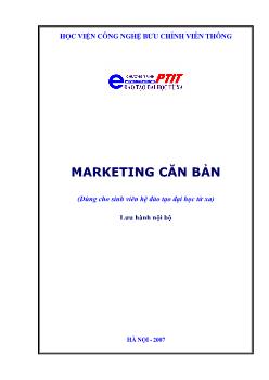 Giáo trình Marketing căn bản