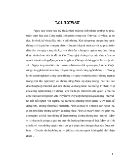 Đề tài Thiết kế hệ thống quản lý nhân sự trong công ty than Cao Sơn