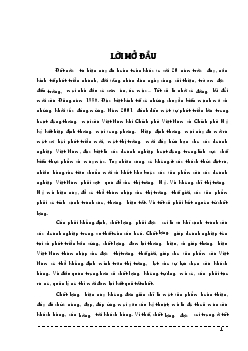 Luận văn Giải pháp hoàn thiện quản lý chất lượng trong phân phối và bán hàng tại Công ty cổ phần may 10