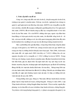 Luận văn Hoàn thiện kiểm soát chi thường xuyên ngân sách nhà nước qua kho bạc nhà nước tỉnh Bến Tre
