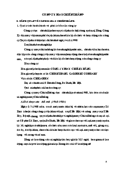 Báo cáo thực tập ở Công ty may Chiến Thắng