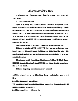 Báo cáo tổng hợp tại Ngân hàng thương mại cổ phần Quốc tế Việt nam - VIB