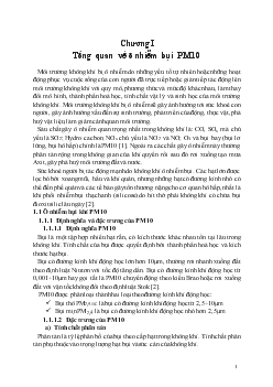 Đề tài Xử lý ô nhiễm bụi PM10