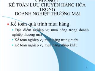 Bài giảng Kế toán tài chính thương mại