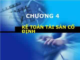 Bài giảng Kế toán tài sản cố định