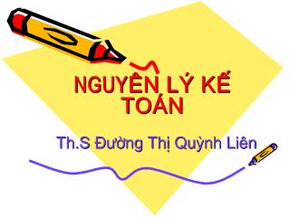 Bài giảng Nguyên lý kế toán