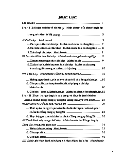 Chuyên đề Định hướng chiến lược kinh doanh ở Tổng công ty Sông Đà giai đoạn tới