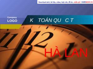 Đề tài Kế toán quốc tế - Hà Lan