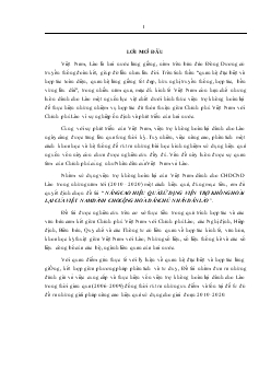 Đề tài Nâng cao hiệu quả sử dụng viện trợ không hoàn lại của Việt Nam dành cho cộng hoà dân chủ nhân dân Lào