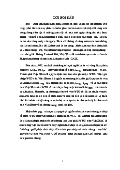 Đề tài Những giải pháp thúc đẩy tiến trình gia nhập tổ chức thương mại thế giới (WTO) cho Việt Nam