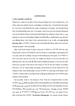 Đề tài Phân tích ảnh hưởng của tự do hóa thương mại đối với sự phát triển của ngành vận tải đa phương thức Việt Nam