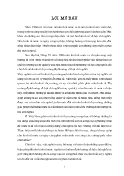 Đề tài Sự hình thành, phát triển kinh tế thị trường theo định hướng xã hội chủ nghĩa ở Việt Nam