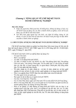 Giáo trình Kế toán hành chính sự nghiệp