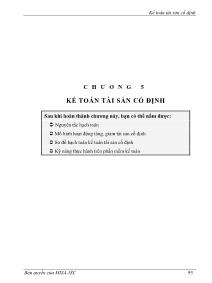 Giáo trình Kế toán máy - Kế toán tài sản cố định