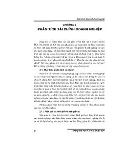 Giáo trình Phân tích tài chính doanh nghiệp