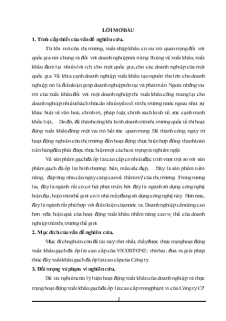 Luận văn Thực trạng hoạt động xuất khẩu gạch đá ốp lát cao cấp của Công ty xuất khẩu gạch đá ốp lát cao cấp VICOSTONE và đưa ra giải pháp, kiến nghị đối với Nhà nước nhằm thúc đẩy hoạt động xuất khẩu của Công ty