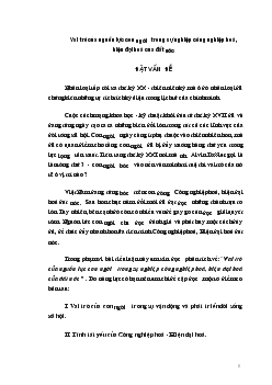 Tiểu luận Vai trò của nguồn lực con người trong sự nghiệp công nghiệp hoá, hiện đại hoá của đất nước